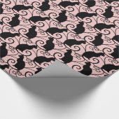 黒猫 ラッピングペーパー (角)