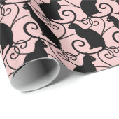 黒猫 ラッピングペーパー (ロールコーナー)