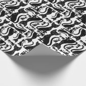 黒猫 ラッピングペーパー (角)