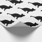 黒猫 ラッピングペーパー (角)