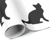 黒猫 ラッピングペーパー (ロールコーナー)