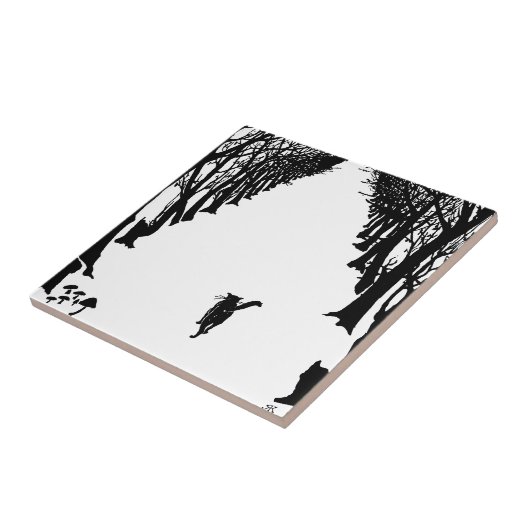 黒猫、ラドヤード・キップリング タイル (側面)