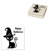 黒猫 ラバースタンプ (押印)