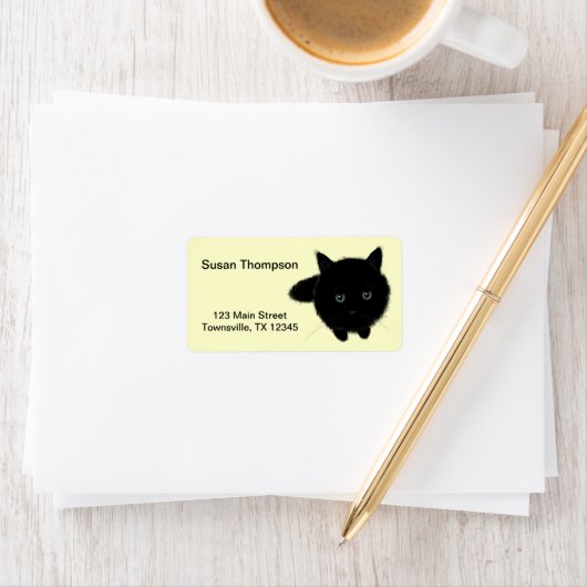 黒猫 ラベル (インサイチュ)