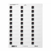 黒猫 ラベル (フルシート)