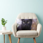 黒猫 ランバークッション (椅子)