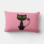 黒猫 ランバークッション (裏面)