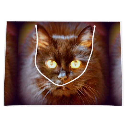 黒猫 ラージペーパーバッグ (正面)