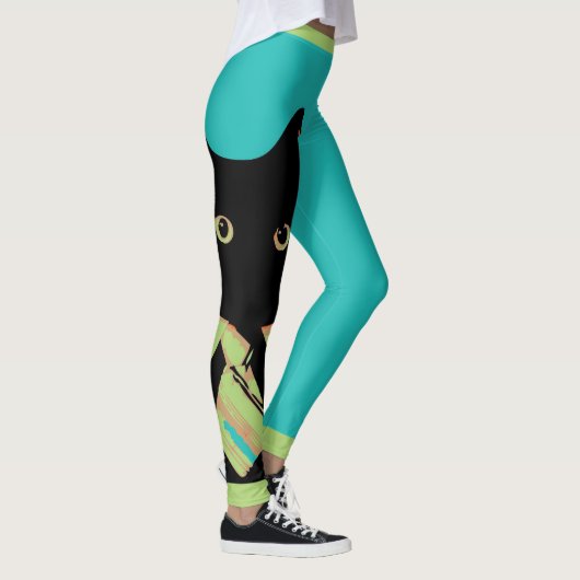 黒猫 レギンス (右)