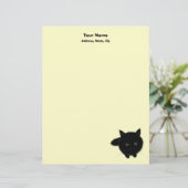 黒猫 レターヘッド (スタンド正面)