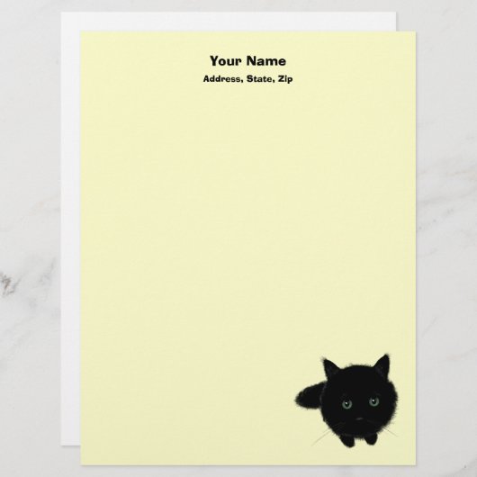 黒猫 レターヘッド (正面/裏面)