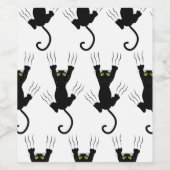 黒猫 ワインラベル (シングルラベル)