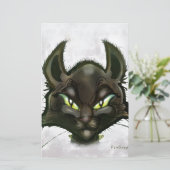 黒猫 便箋 (スタンド正面)