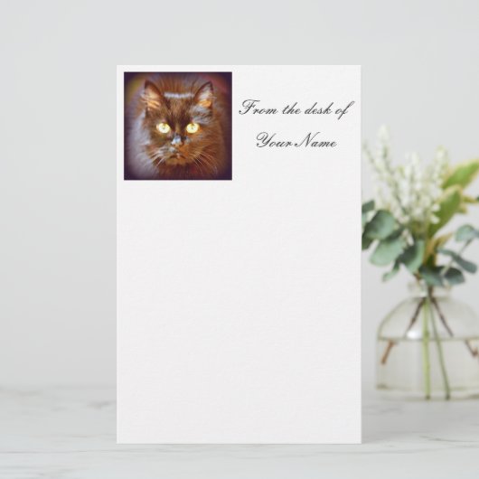 黒猫 便箋 (スタンド正面)