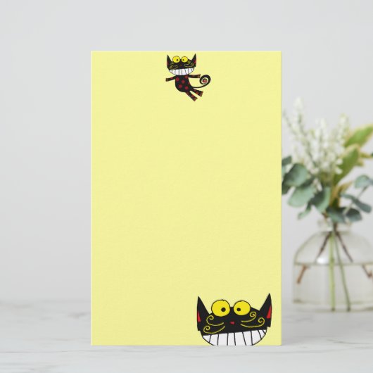 黒猫 便箋 (スタンド正面)