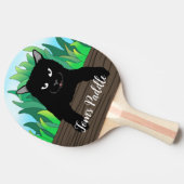 黒猫 卓球ラケット (横)