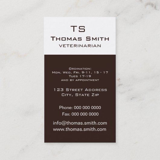 黒猫 名刺 (裏面)