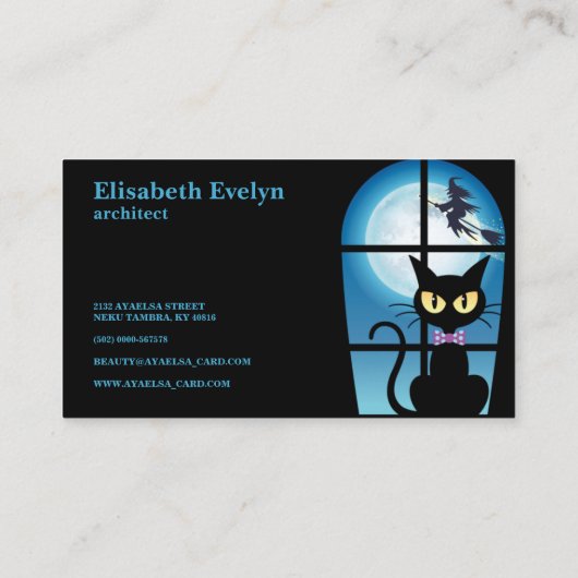 黒猫 名刺 (裏面)