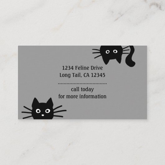 黒猫 名刺 (裏面)