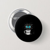 黒猫、大丈夫だよ 私も大丈夫 全てが大丈夫 面白い 缶バッジ (正面&裏面)