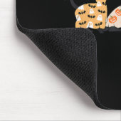 黒猫 子猫 キティ かぼちゃ スケアリー スプーキー ガイコツ マウスパッド (コーナー)
