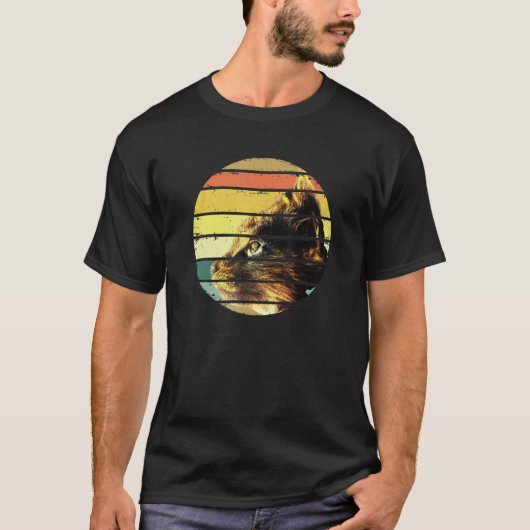 黒猫 幸運の黒猫 1 Tシャツ (正面)