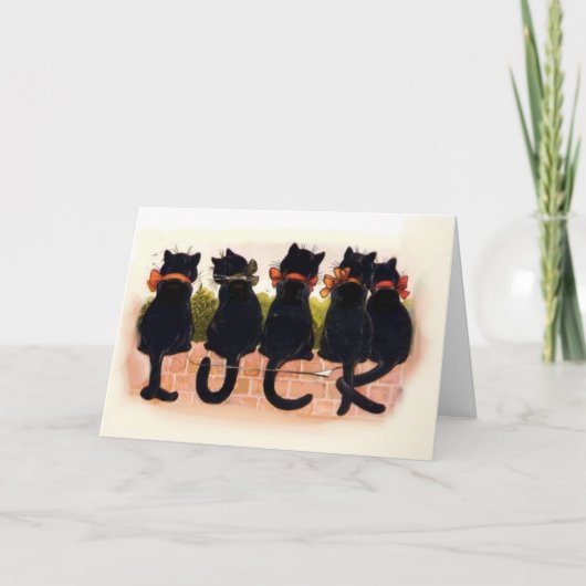 黒猫-幸運 カード (正面)