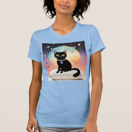黒猫 - 快適な時間を Tシャツ