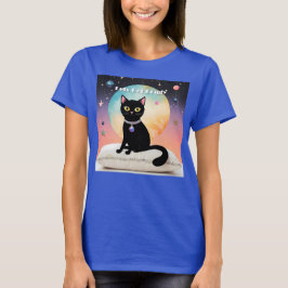黒猫 - 快適な時間を Tシャツ