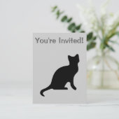 黒猫 – 怖不気味い インビテーションポストカード (スタンド正面)
