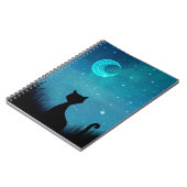 黒猫 星空 ノートブック (左側)