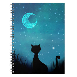 黒猫 星空 ノートブック