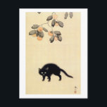 黒猫,春草黒猫(詳細),春秋,アー日本のト ポストカード<br><div class="desc">菱田春草菱田春秋(ひしだしゅんそう、1874年~1911年)は、明治期日本のの画家の号。岡倉天心の弟子の一人で、横山大観や下村観山と共に遊、明治期の日本画の革新に携わった。名は実在菱田美代治。猫の絵が多いことでも知られる。</div>