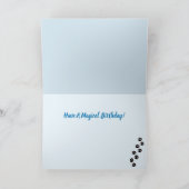 黒猫・月・星誕生日 カード (内部)