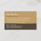 黒猫、猫、ペットの搭乗 名刺 (裏面)