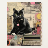 黒猫（白い前髪） プランナー手帳 (裏面)
