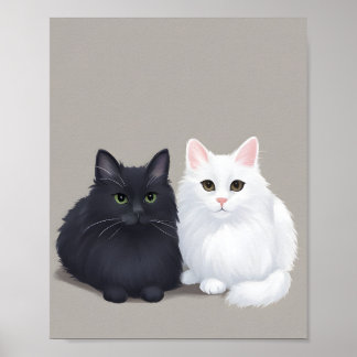 黒猫 白猫 ポスター
