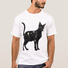 黒猫(白) 2 Tシャツ