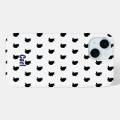 黒猫（白） Case-Mate iPhoneケース (裏面 (横))