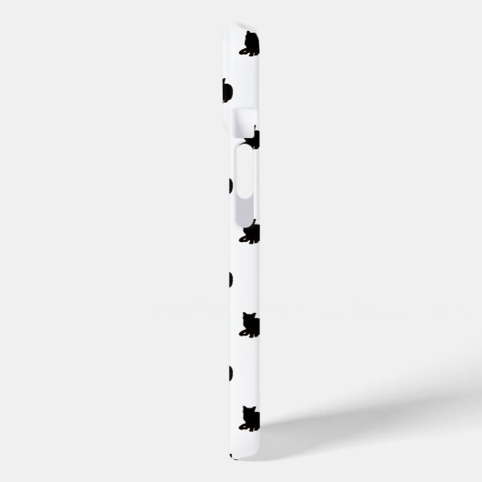 黒猫（白） Case-Mate iPhoneケース (裏面 / 左)