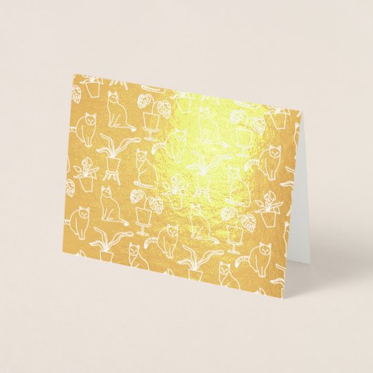 黒猫 箔カード (正面)