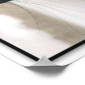 黒猫 – 縁ど付き ポスター (角)