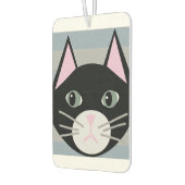 黒猫、縞模様 カーエアーフレッシュナー (左)