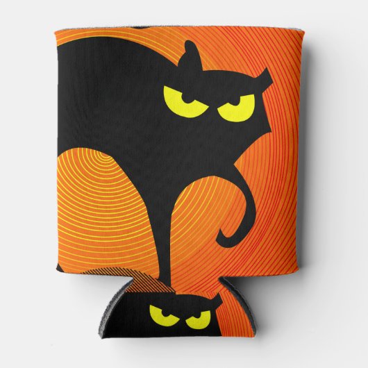 黒猫 缶クーラー (正面)