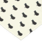 黒猫 – 背景色の選択/追加 テーブルクロス (アングル)