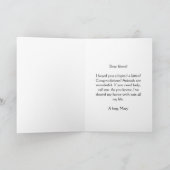 黒猫（花とポルトガル語の表現） カード (内部)