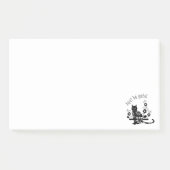 黒猫(花とポルトガル語の表現) ポストイット (正面)