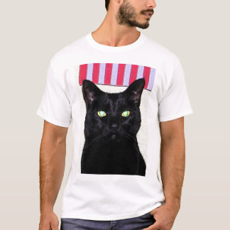 黒猫/赤白青 Tシャツ