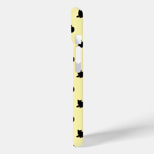 黒猫（黄色） Case-Mate iPhoneケース (裏面 / 左)