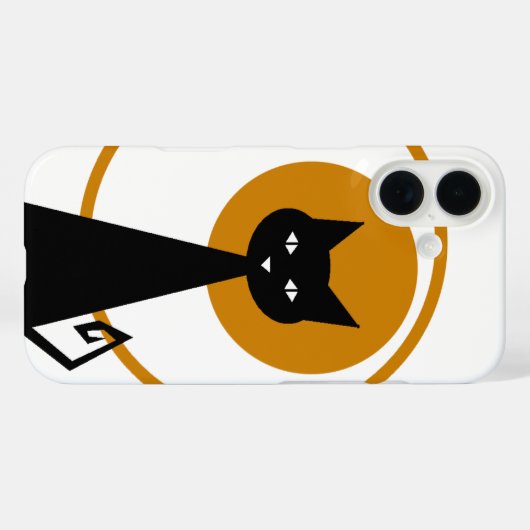 黒猫 Case-Mate iPhoneケース (裏面 (横))